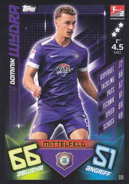Dominik Wydra / FC Erzgebirge Aue / Topps Match Attax 2019 / Basis Karte / Nr. 335