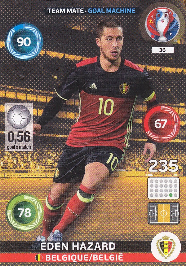 Eden Hazard Belgien Team Mate Goal Machine Nr.36