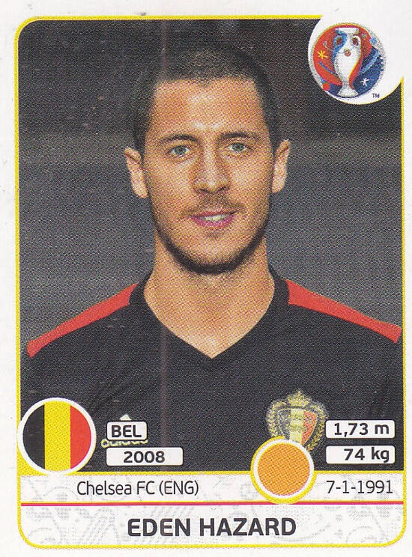 Eden Hazard / Belgien / Panini EM 2016 / Basis Bild / Nr. 477