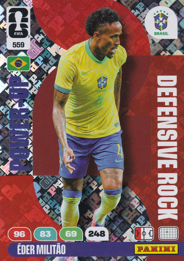 Eder Militäo - Brasilien - Panini WM 2026 - Power-Up - Defensive Rock - Nr. 559