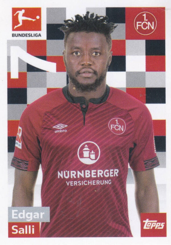 Edgar Salli - 1.FC Nürnberg - Topps Bundesliga 2018 - Basis Bild - Nr. 225