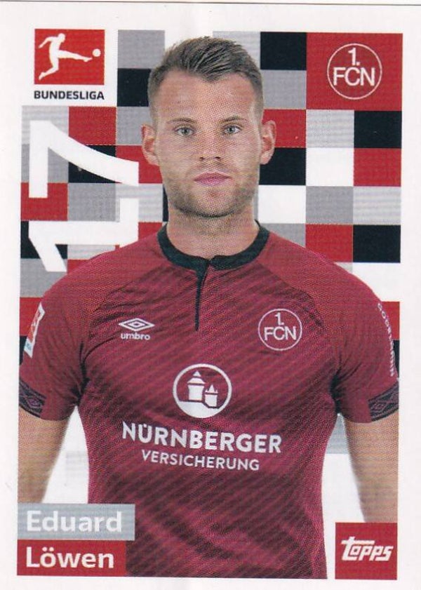 Eduard Löwen - 1.FC Nürnberg - Topps Bundesliga 2018 - Basis Bild - Nr. 221