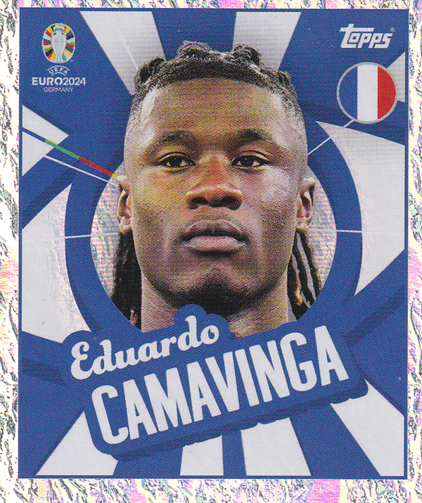 Eduardo Camavinga - Frankreich - Topps EM 2024 - Glitzer - Nr. FRA PTW