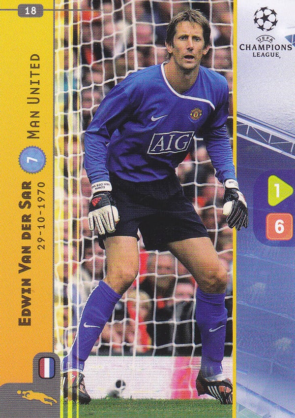 Edwin van der Sar Manchester United Basis Karte Nr.18