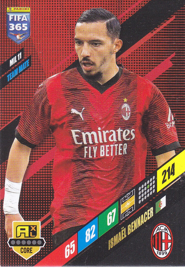 Ismael Bennacer / AC Mailand / Fifa 365 Karte 2024 / Team Mate Icon Core / Nr. MIL 11