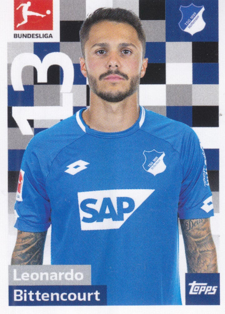 Leonardo Bittencourt / TSG Hoffenheim / Topps Bundesliga 2018 / Basis Bild / Nr. 134