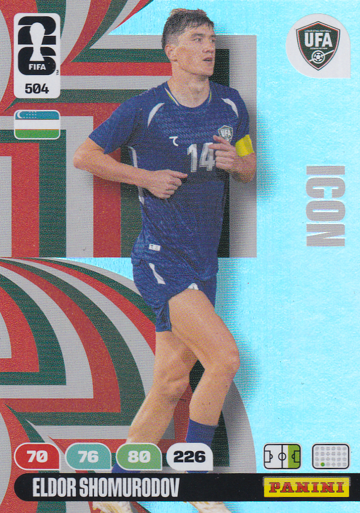 Eldor Shomurodov - Usbekistan - Panini WM 2026 - Icon - Nr. 504