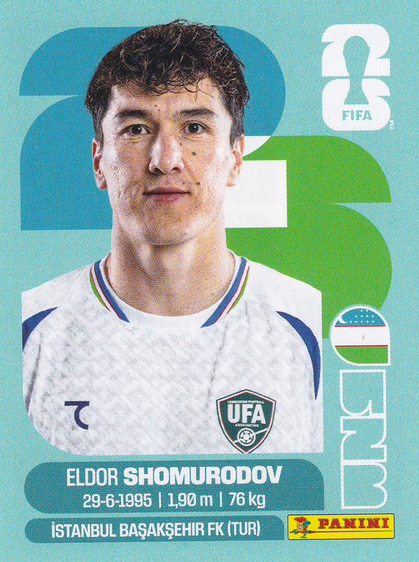 Eldor Shomurodov - Usbekistan - Panini WM 2026 - Basis Bild - UZB16