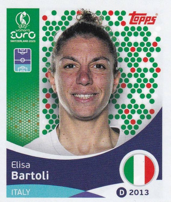 Elisa Bartoli - Italien - Topps Frauen EM 2025 - Basis Bild - Nr. 144