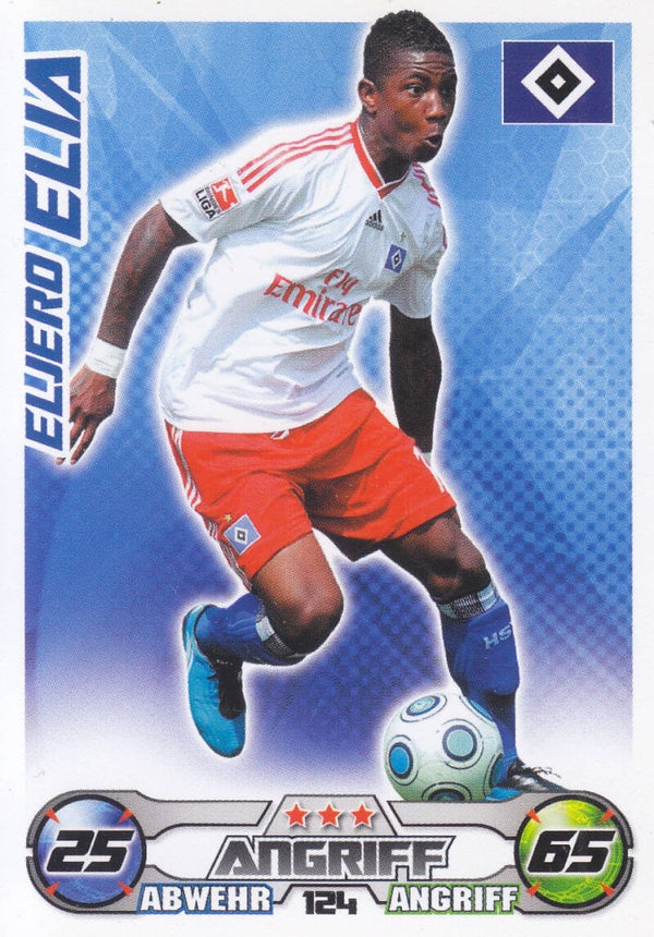 Eljero Elia - Hamburger SV - Topps Match Attax 2009 - Basis Karte - Nr. 124