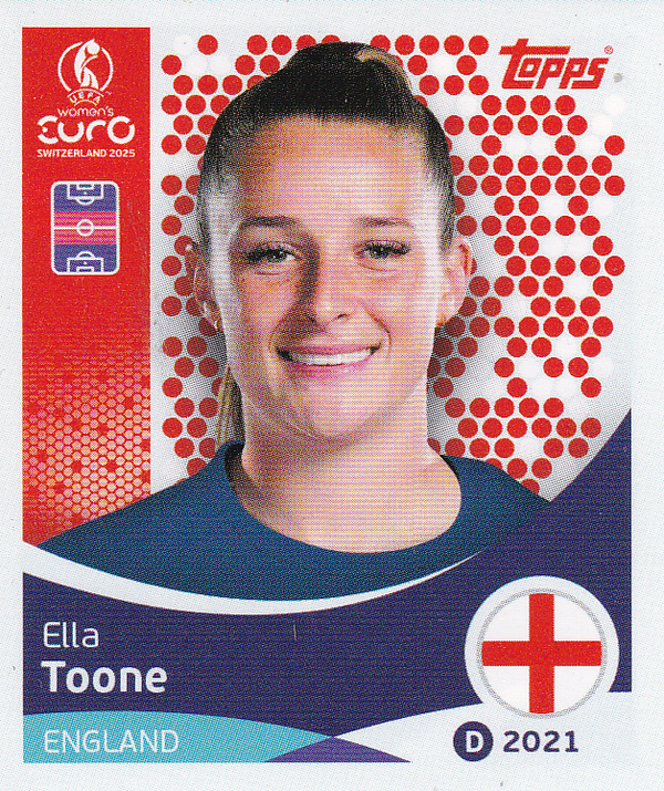 Ella Toone - England - Topps Frauen EM 2025 - Basis Bild - Nr. 260