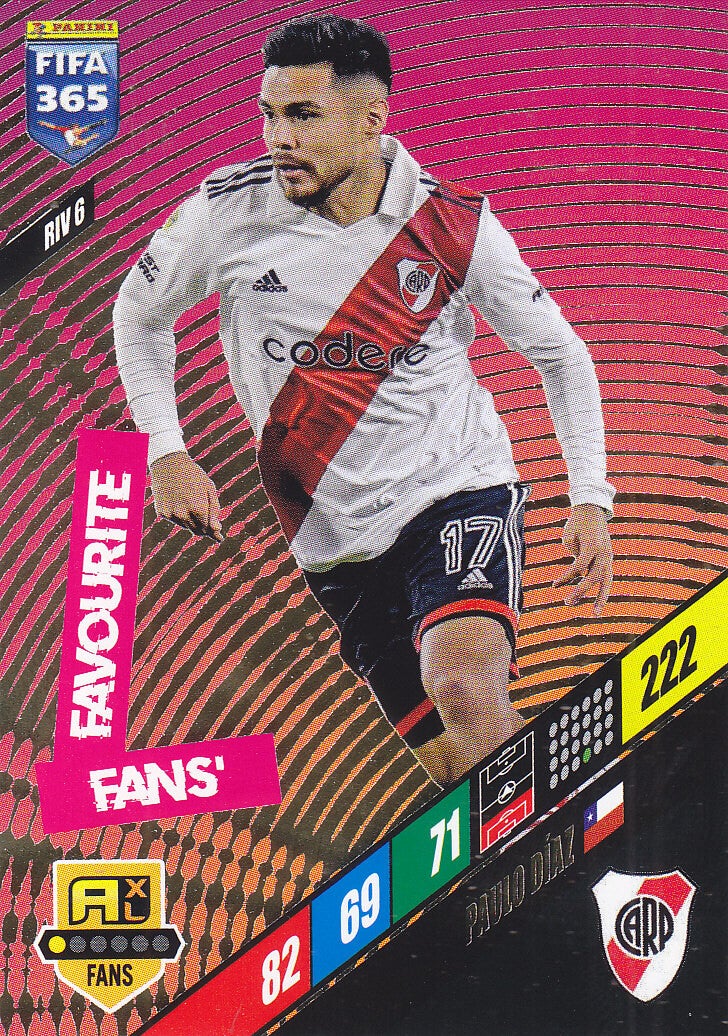 Paulo Diaz  / River Plate - Panini Fifa 365 Jahr 2024 - Fans Favourite Icon Fans - Nr. RIV 6