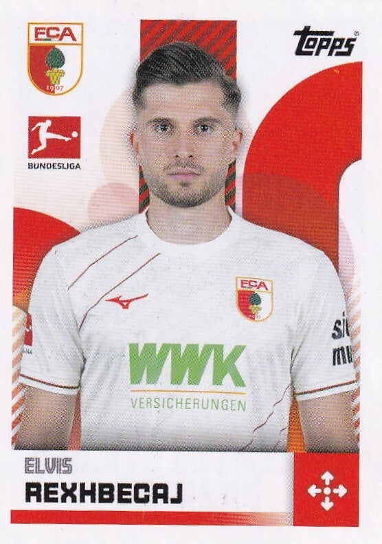 Elvis Rexhbecaj - FC Augsburg - Topps Bundesliga 2024 - Basis Bild - Nr. 21