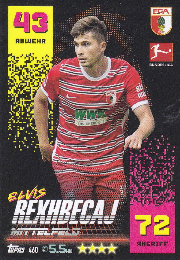 Elvis Rexhbecaj FC Augsburg Basis Karte Update Nr.460