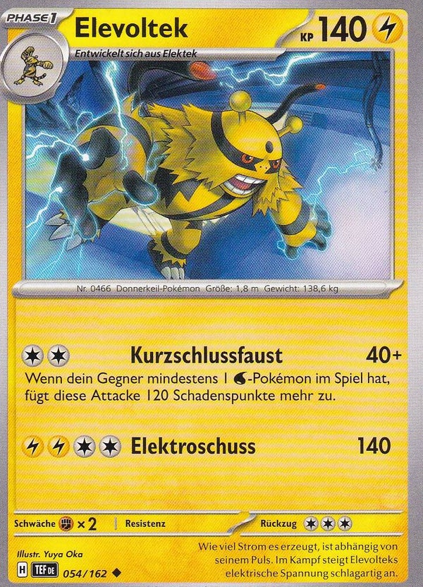 Elevoltek / Pokemon / Gewalten der Zeiten 2024 / Phase 1 / Nr. 054/162