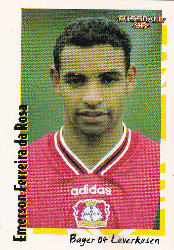 Emerson Ferreira da Rosa - Bayer Leverkusen - Panini Bundesliga 1998 - Basis Bild - Nr. 48