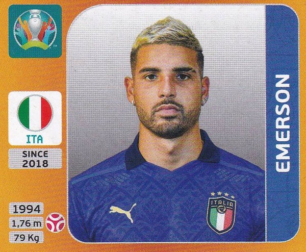 Emerson / Italien / Panini EM 2020 / Basis Bild / Nr. 18