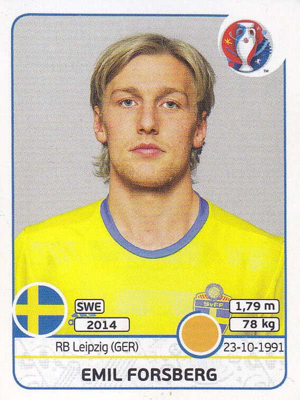 Emil Forsberg Schweden Basis Bild
