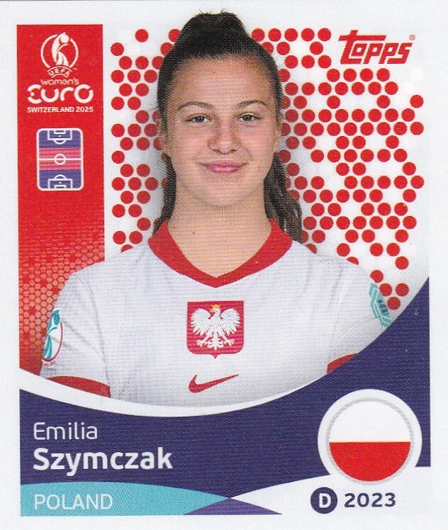 Emilia Szymczak - Polen - Topps Frauen EM 2025 - Basis Bild - Nr. 199