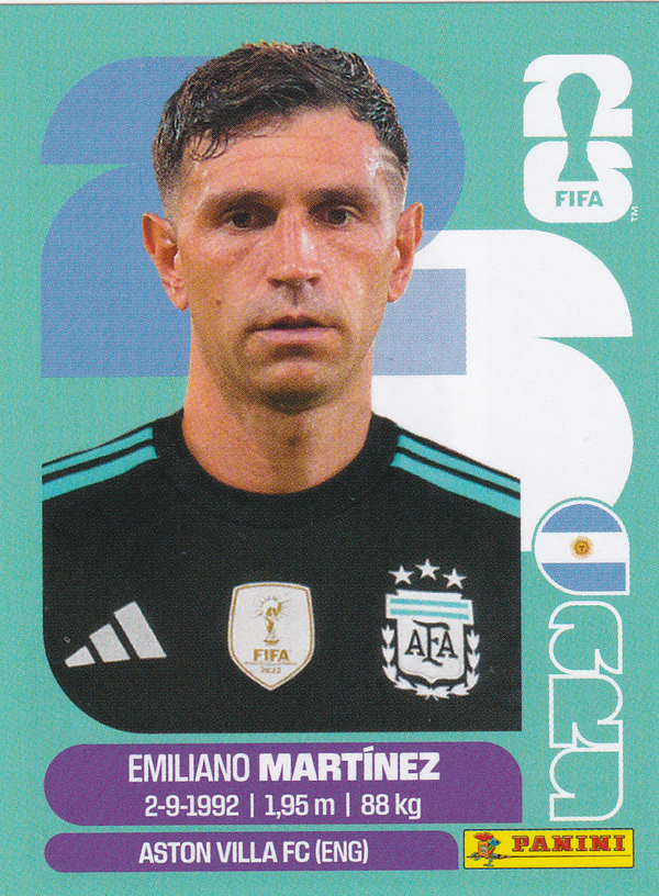 Emiliano Martinez - Argentinien - Panini WM 2026 - Basis Bild - ARG2