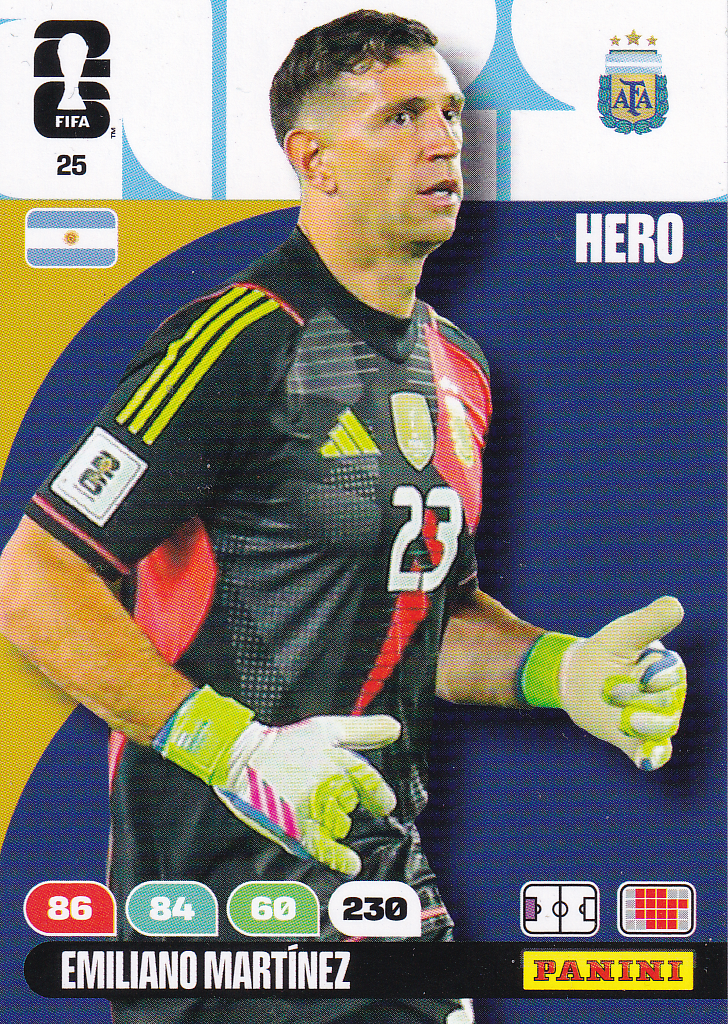Emiliano Martinez - Argentinien - Paninie WM 2026 - Hero - Nr. 25