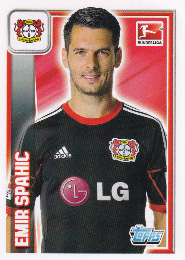 Emir Spahic - Bayer Leverkusen - Topps Bundesliga 2013 - Basis Bild - Nr. 160
