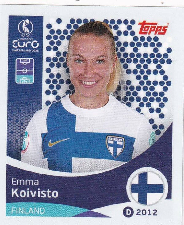 Emma Koivisto - Finnland - Topps Frauen EM 2025 - Basis Bild - Nr. 79