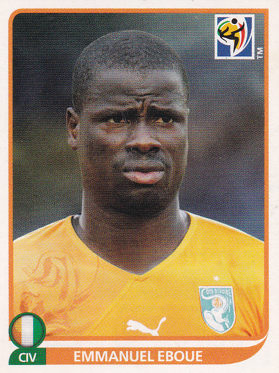 Emmanuel Eboue - Elfenbeinküste - Panini WM 2010 - Basis Bild - Nr. 528