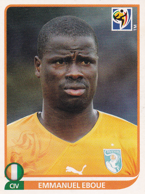 Emmanuel Eboue - Elfenbeinküste - Panini WM 2010 - Basis Bild - Nr. 528