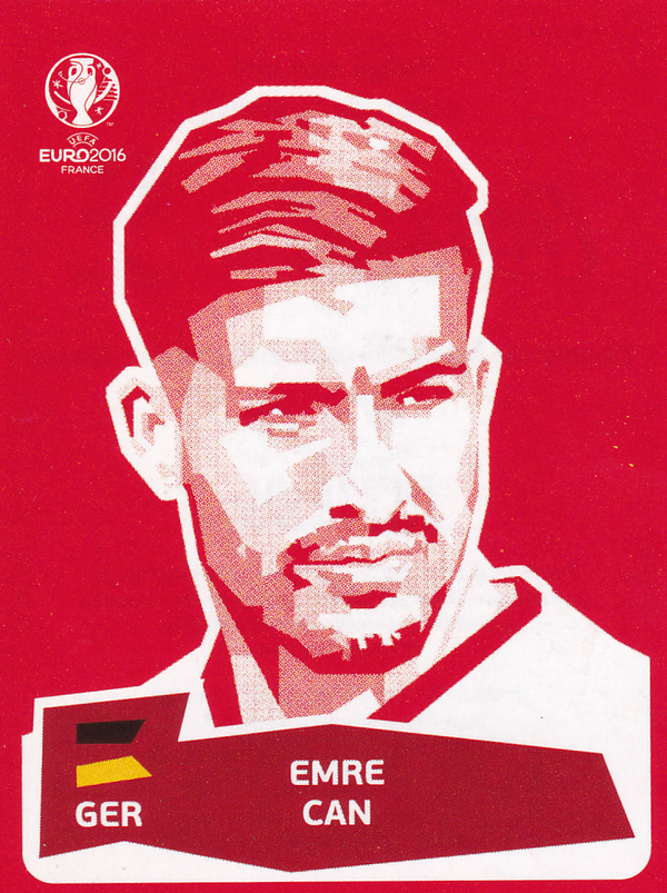 Emre Can - Deutschland - Panini EM 2016 - Coka Cola Sticker