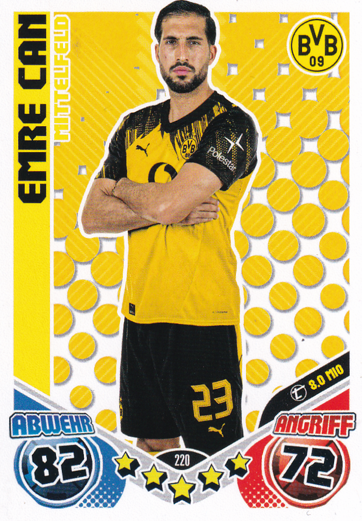Emre Can - Borussia Dortmund - Topps Match Attax 2025 - Heritage - Nr. 220