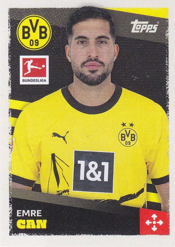 Emre Can / Borussia Dortmund / Topps Bundesliga 2023 / Basis Bild / Nr.124