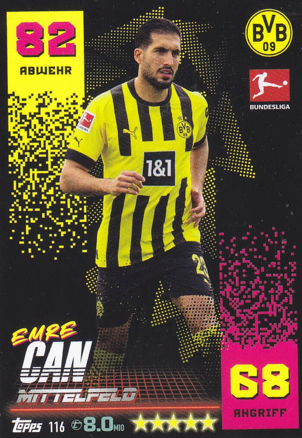 Emre Can Borussia Dortmund Basis Karte Nr.116