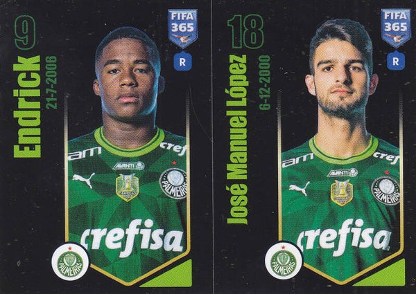 Endrick & Jose Manuel Lopez Palmeiras Basis Doppelbild Nr.50a 50b
