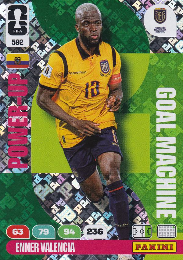 Enner Valencia - Ecuador - Panini WM 2026 - Power Up - Goal Machine - Nr. 592
