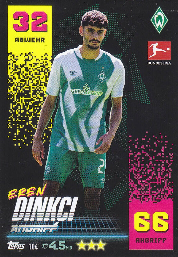 Eren Dinkci SV Werder Bremen Basis Karte Nr.104