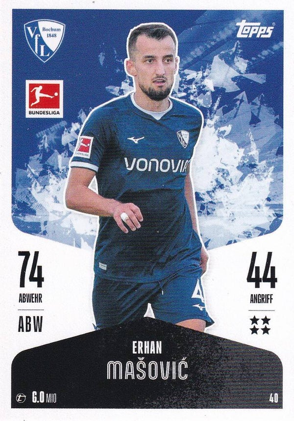 Erhan Masovic / VFL Bochum / Topps Match Attax 2024 / Basis Karte / Nr. 40