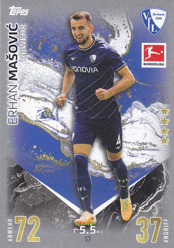 Erhan Masovic / VFL Bochum / Topps Match Attax 2023 / Basis Karte / Nr.57