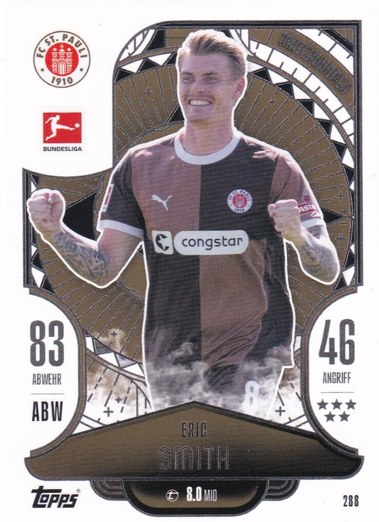 Eric Smith - FC St. Pauli - Topps Match Attax 2024 - Matchwinner - Nr. 288