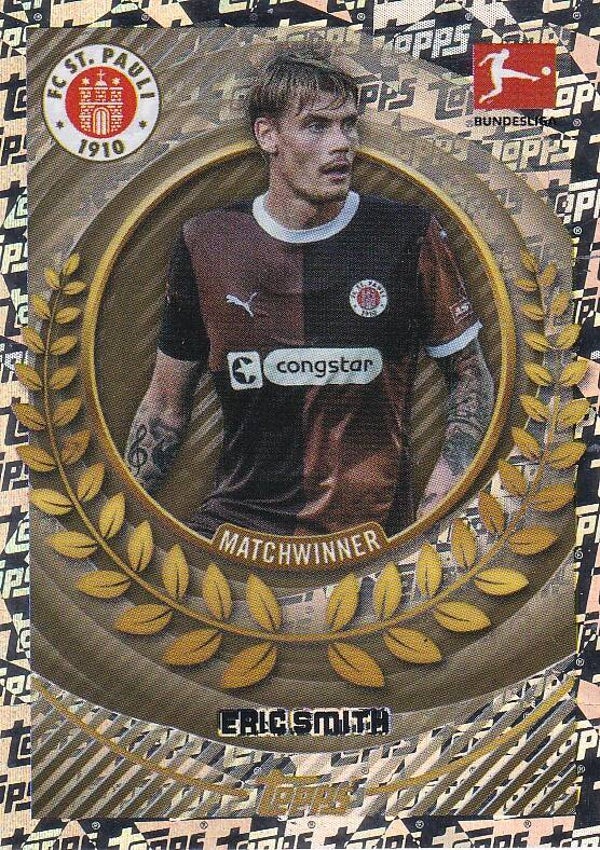 Eric Smith / FC St. Pauli / Topps Bundesliga 2024 / Matchwinner / Nr. 376