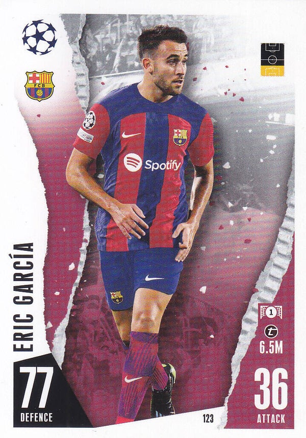Eric Garcia / FC Barcelona / Topps Champions League 2023 / Basis Karte / Nr.123
