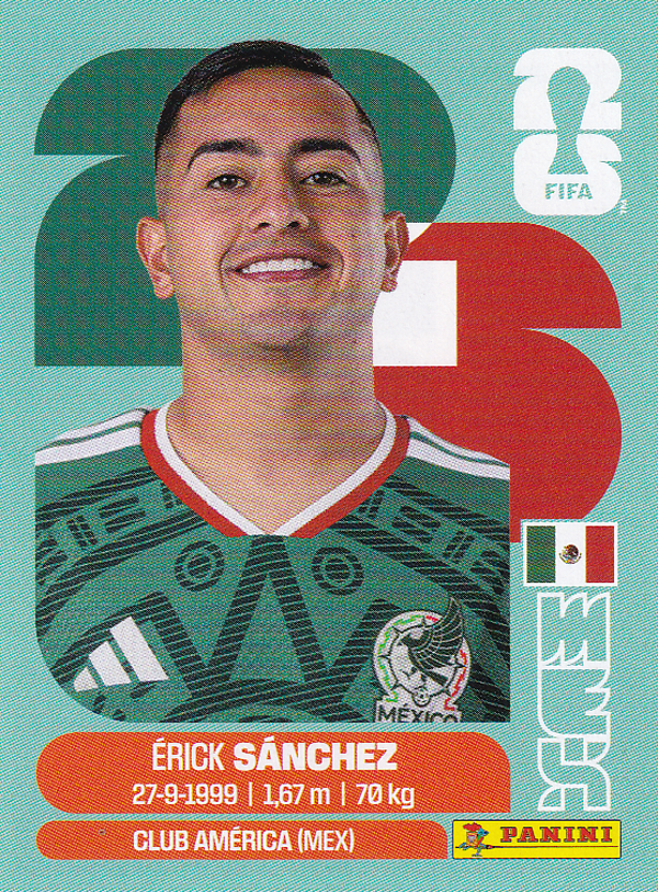 Erick Sanchez - Mexico - Panini WM 2026 - Basis Bild - MEX14