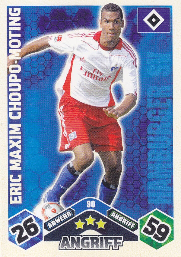 Eric Maxim Choupo-Moting / Hamburger SV / Topps Match Attax 2010 / Basis Karte / Nr.90