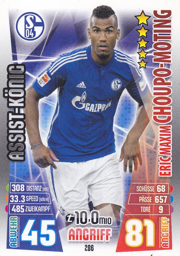 Eric Maxim Choupo-Moting / FC Schalke 04 / Topps Match Attax 2015 / Assist-König / Nr. 286