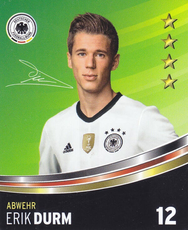 Erik Durm / Deutschland / Rewe Plastik Karte EM 2012 / Nr. 12/36