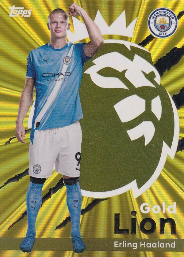 Erling Haaland - Manchester City - Topps Premier League 2026 - Gold Lion - Nr. GL 12