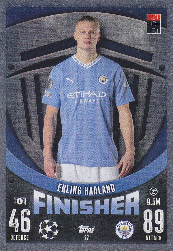 Erling Haaland / Manchester City / Topps Champions League 2023 / Finisher / Nr.27