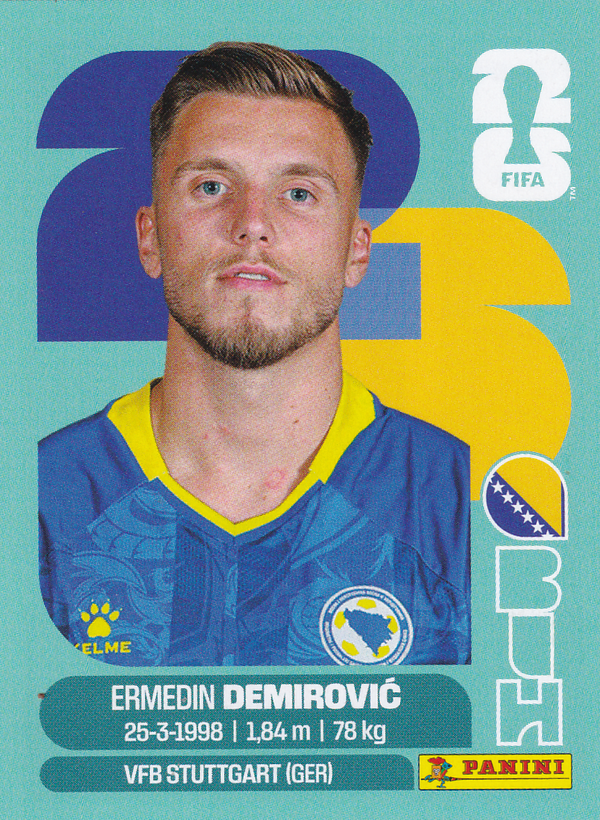 Ermedin Demirovic - Bosnien Herzegowina - Panini WM 2026 - Basis Bild - BIH17