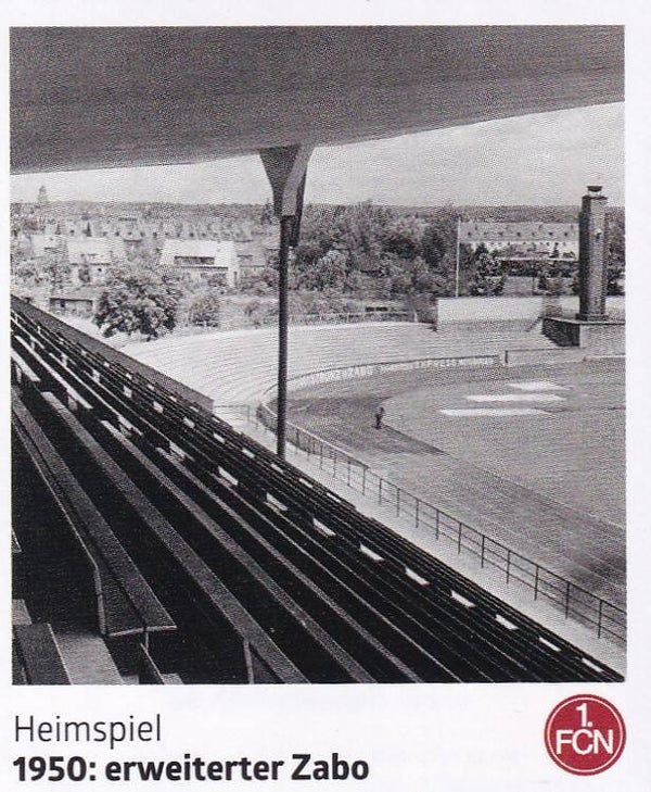 1950: erweiterter Zabo / Panini 125 Jahre 1.FC Nürnberg / Heimspiel / Nr. 64