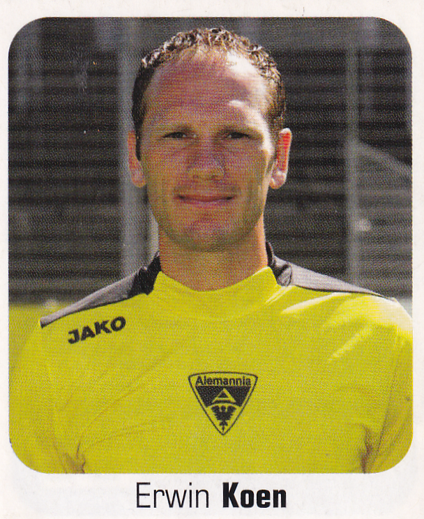 Erwin Koen - Alemannia Aachen - Panini Bundesliga 2006 - Basis Bild - Nr. 28